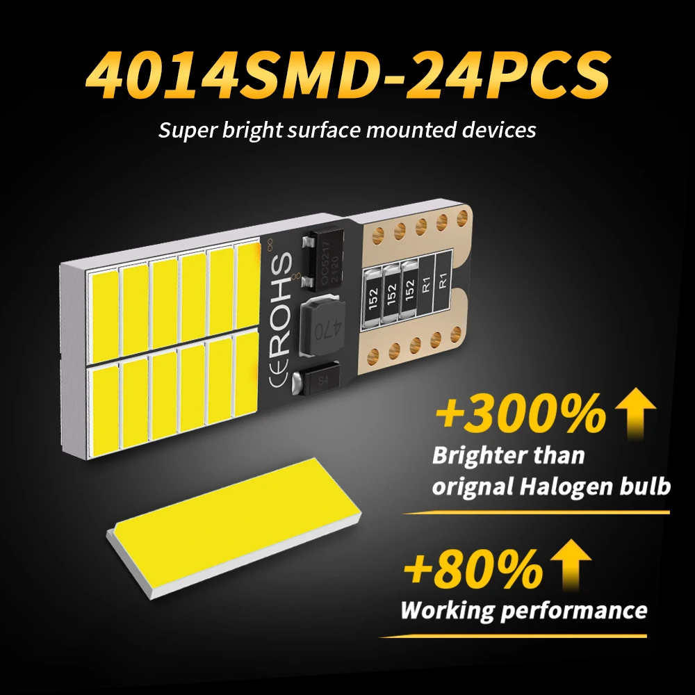 10 шт. оптовая продажа 3 Вт 12 В t10 W5W 194 автомобильные светодиодные фонари освещение