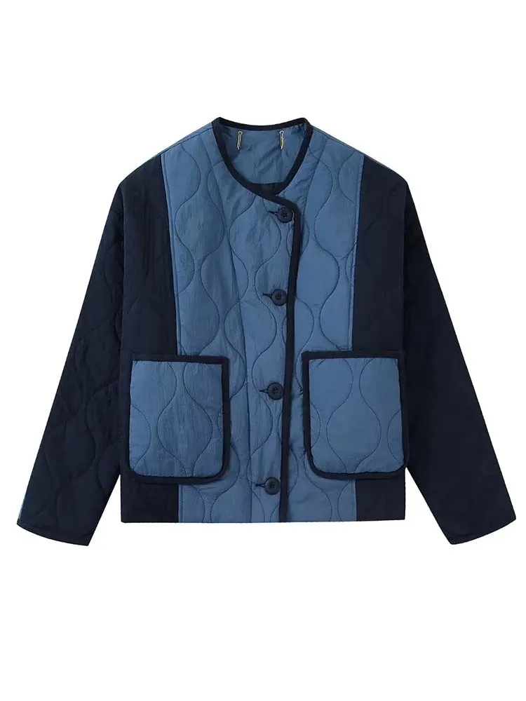 

KLKXMYT TRAF женские парки 2023 зимние пальто для женщин стеганые куртки винтажные с длинным рукавом с карманами Женская парка пальто