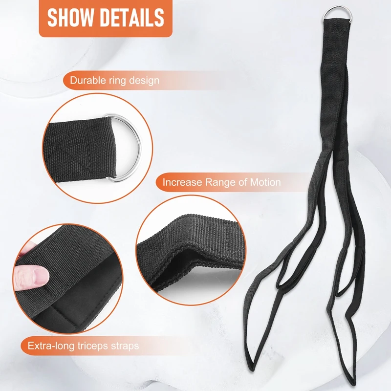 Новое крепление для троса трицепса. 28 7 дюйма и 22-дюймовая две длины встроенная 1