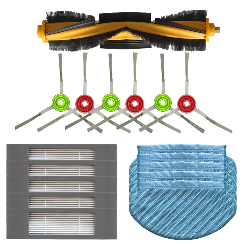 

New main brush side side brush HEPA cleaning cloth for Ecovacs Deebot OZMO 950 robot vacuum cleaner accessories