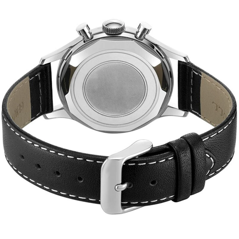 Pilot Multifunction Aviation Chronograph High Quality Belt Strap Quartz Men's Watch Vintage Casual Military Wristwatch