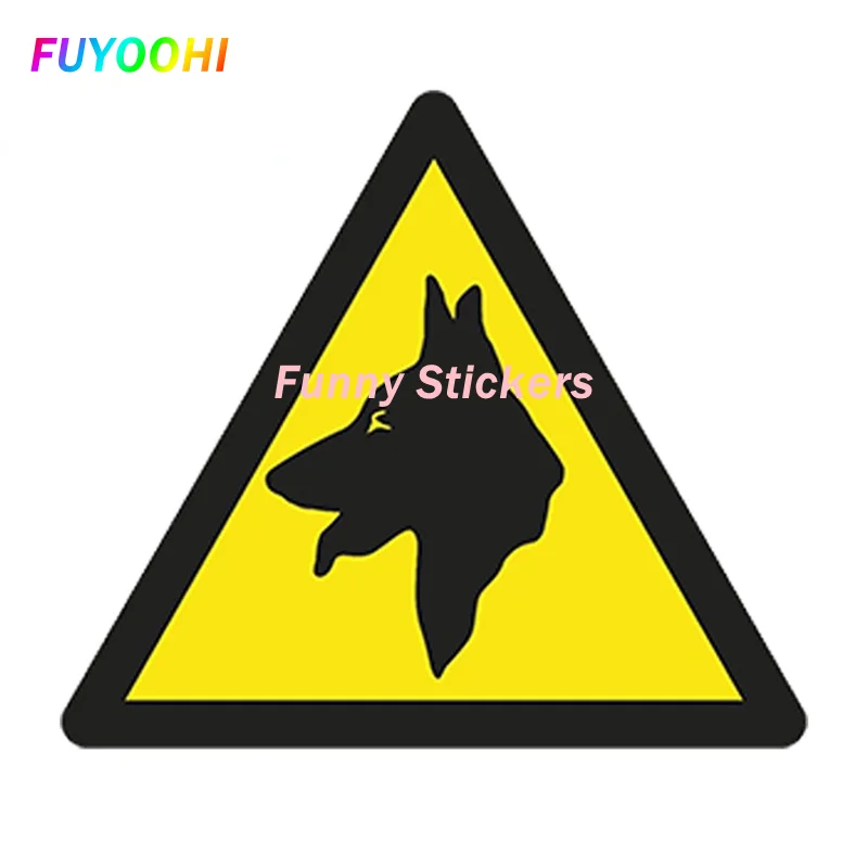 

FUYOOHI Play Stickers Personality DANGER DOG Warning PVC Car Sticker for Laptop Fridge Bumper Tablet Waterproof Car Accessories