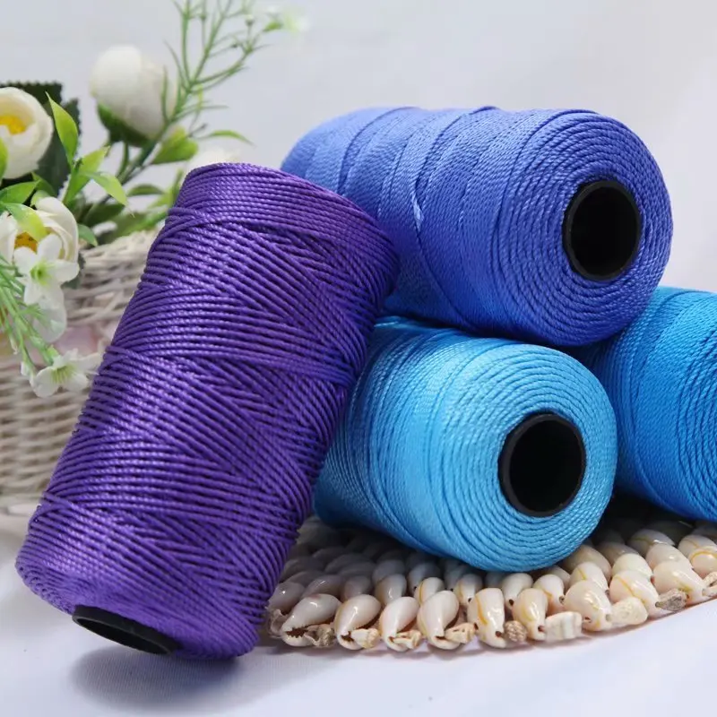 

New Summer Crochet Yarn 1.5mm Cord Thin Ice Cotton Thread for Hand Knitting Bag Hat Shoes Hilo Yarn 100g