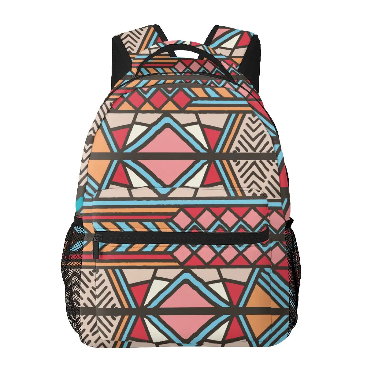 

Female Backpack Tribal Ethnic Geometric Elements Women Backpack College School Bagpack Travel Shoulder Bags For Teenage Girls