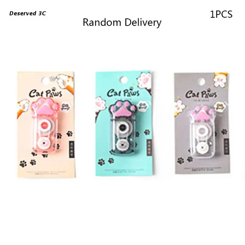 

Cute Paw Correction Tape Stationery Corrector Student Altered Tapes Kawaii School Office Supplies