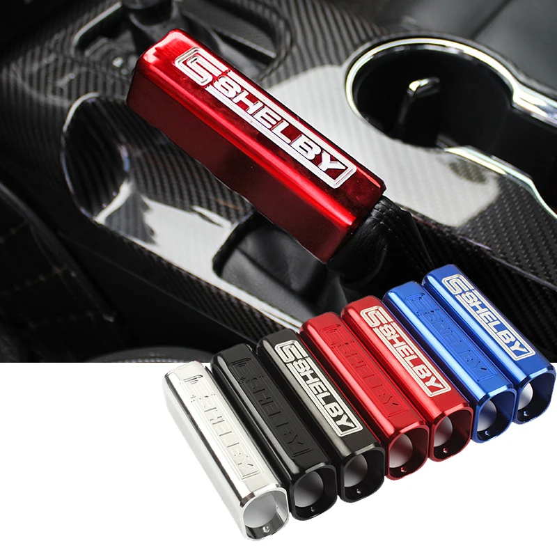 

Aluminum alloy Handbrake Decoration Cover For Ford Mustang Shelby Interior Modification Car Accessories
