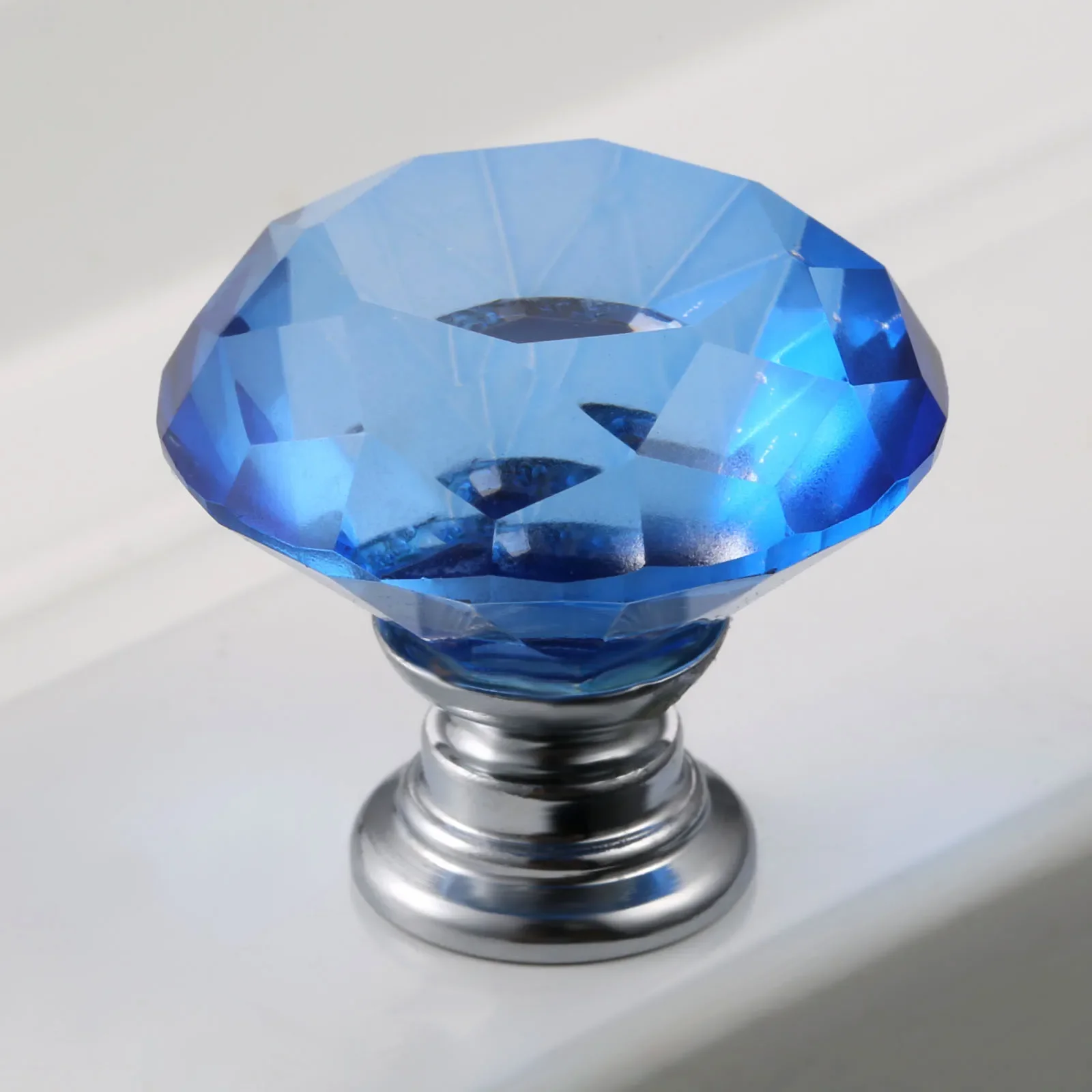 

1 шт., хрустальная ручка, алмазная стеклянная ручка + 3 размера, винты, тяга для шкафа, 30 мм, мебель, прозрачный, белый, синий, желтый, розовый, зеленый, черный, красный