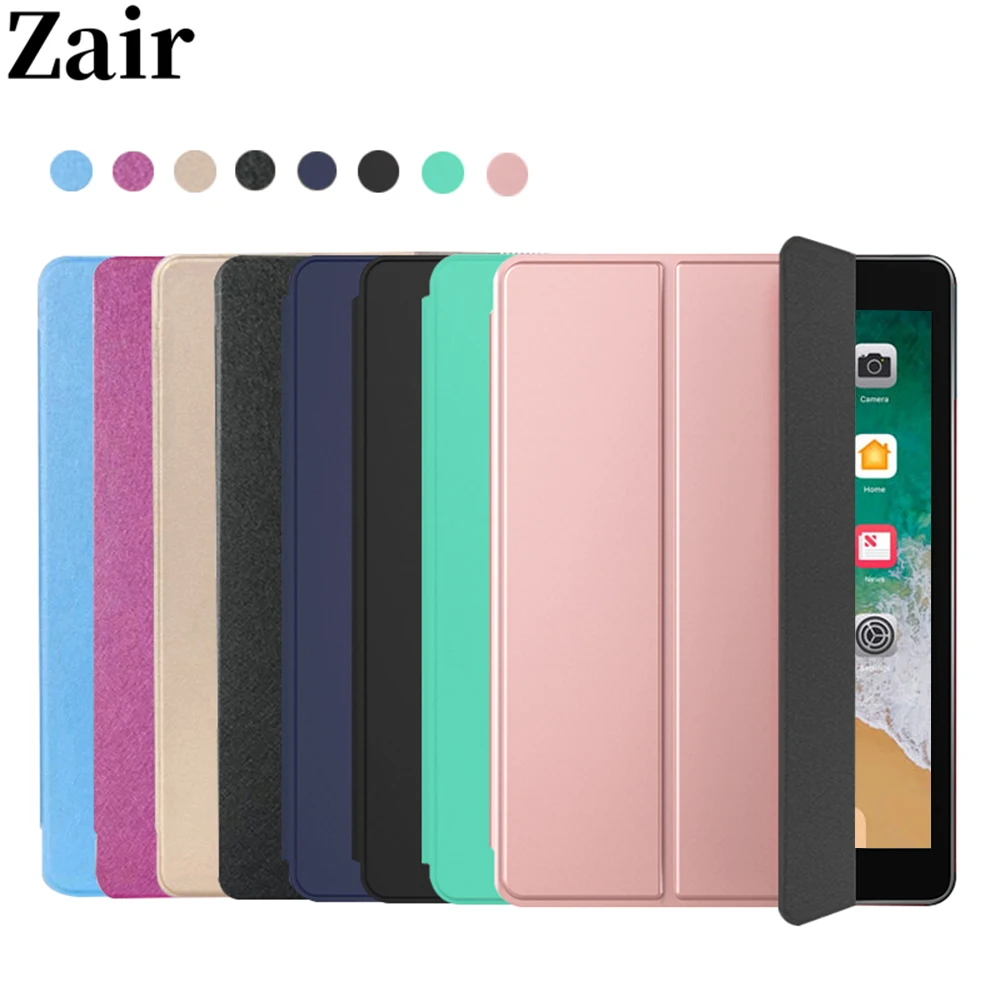 For iPad Air Mini Pro 1 2 3 4 5 6 7 8 9 10 9.7 10.5 11 5th 6th 7th 8th 9th Case Slim Wake Smart Cover PU Leather Tri-fold Coque