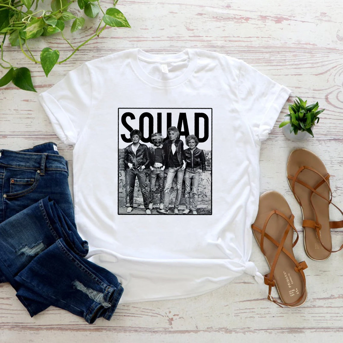 

Stay Golden Squad T-shirt Best Friends Squad Shirt Golden Girls Retro 80s Classic Tv Show Tee Graphic Oversized T Shirt