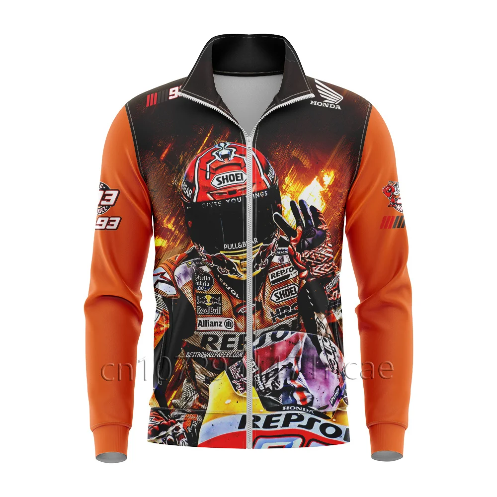 

WRC Men's and Women's Round Neck Jackets, Large Outdoor Street Clothing for Extreme Sports, 3D Printing, Racing Rally Zipper Swe