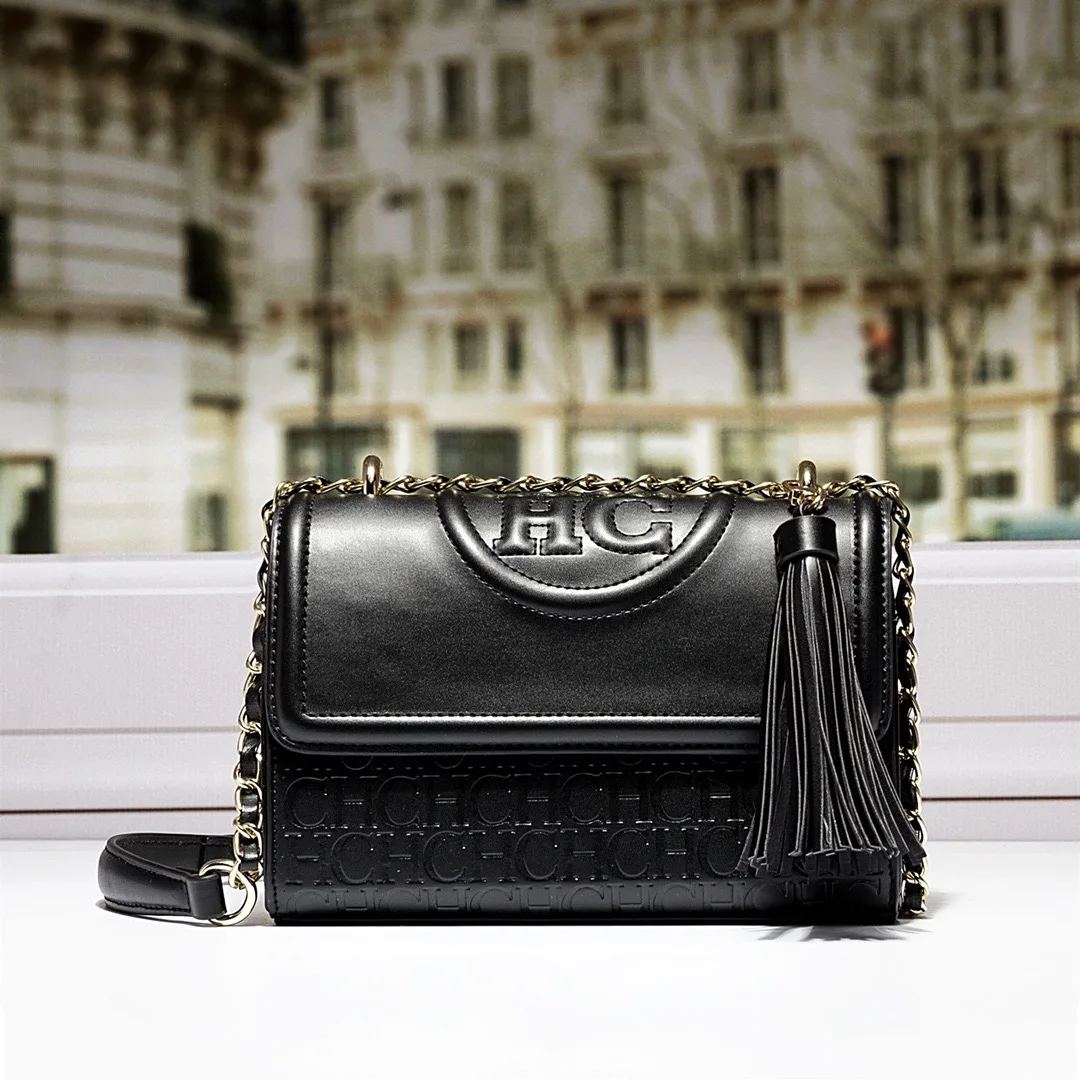 

Infinite CHHCarm 2022 Новинка CHHC Брендовая женская сумка-мессенджер через плечо металлическая CHHCain рельефный дизайн логотип высокое качество