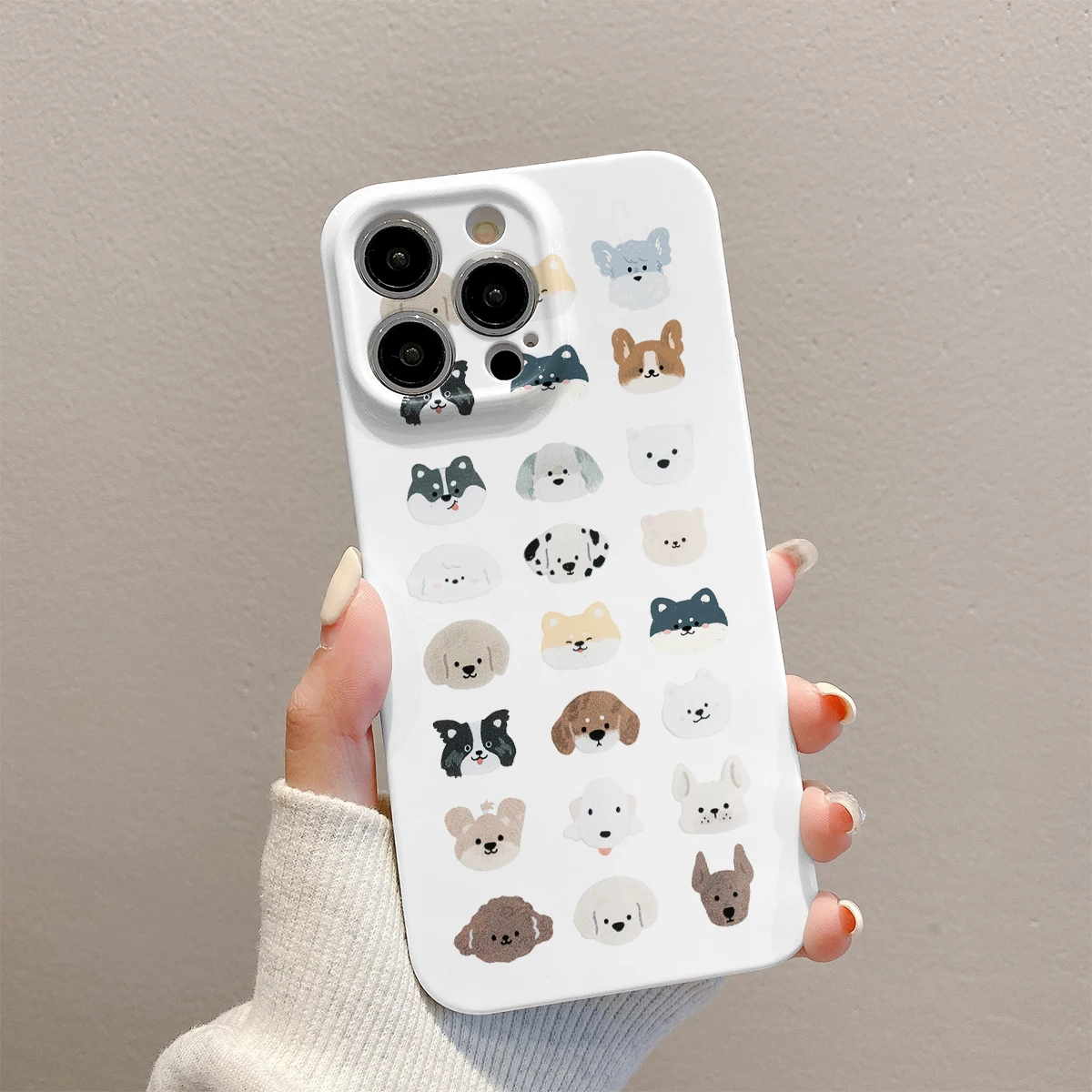 Чехол для телефона с изображением милой собаки iPhone 15 14 13 12 11 Pro Max защита от падения