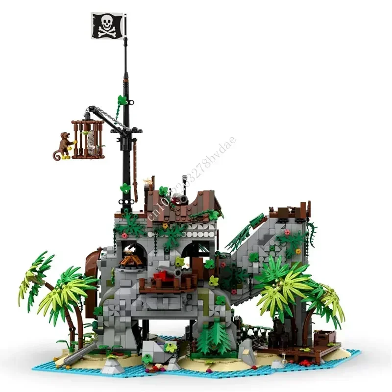 2979 шт. MOC Pirate Barracuda Bay Series Forbidden Island Building Block Технические кирпичи DIY Сборка