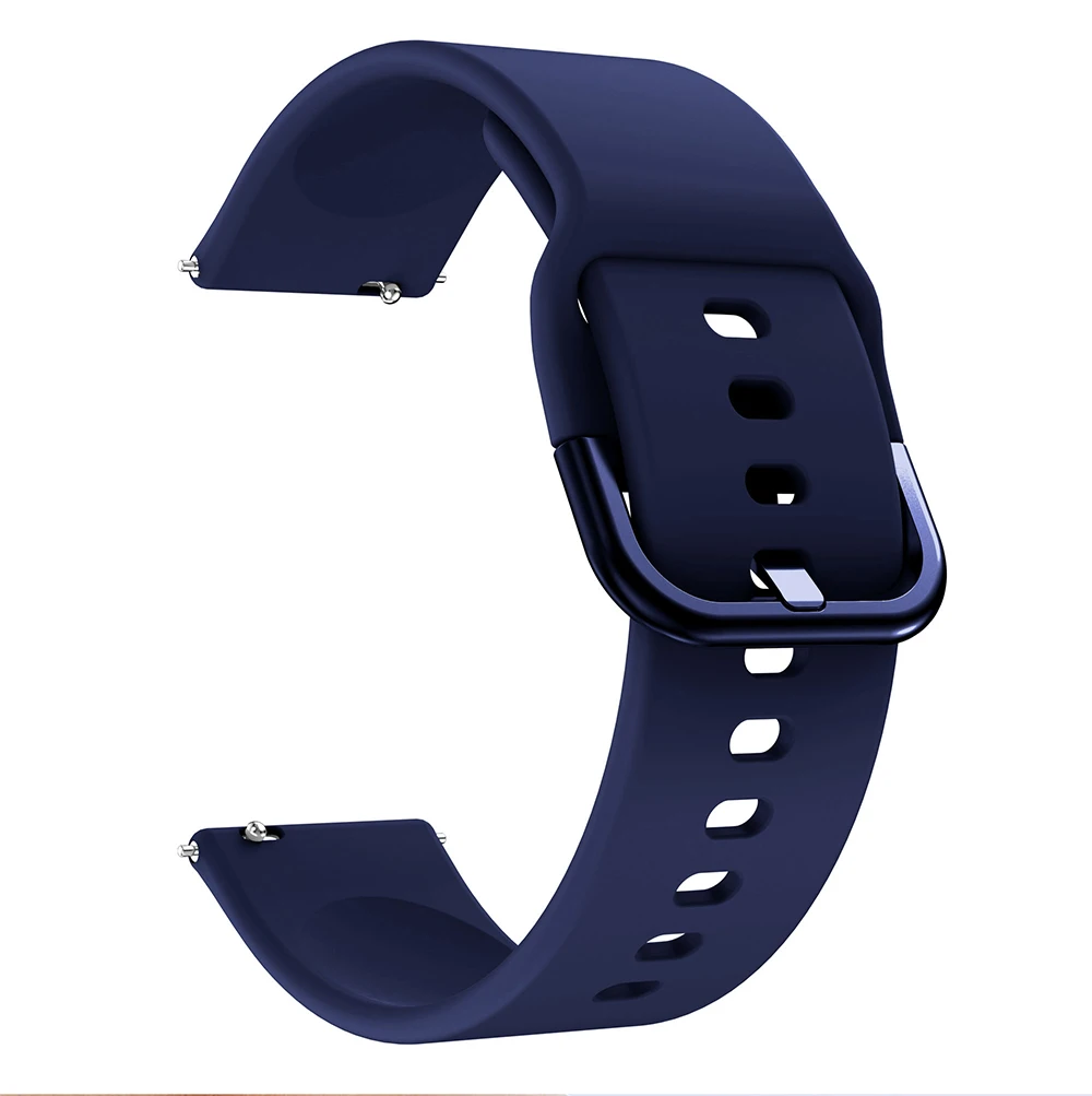 22mm 20mm Silicone strap for Active 2/Samsung Galaxy Watch 3/Huawei watch GT GT2  Replacement strap for Amazfit GTR Bip correa