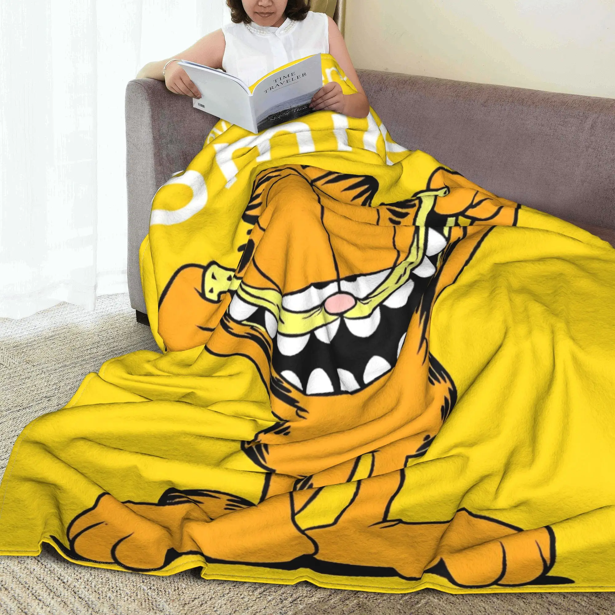 Одеяла G-Garfielded Remeber to Smile флисовые милые мультяшные мягкие одеяла для дома дивана