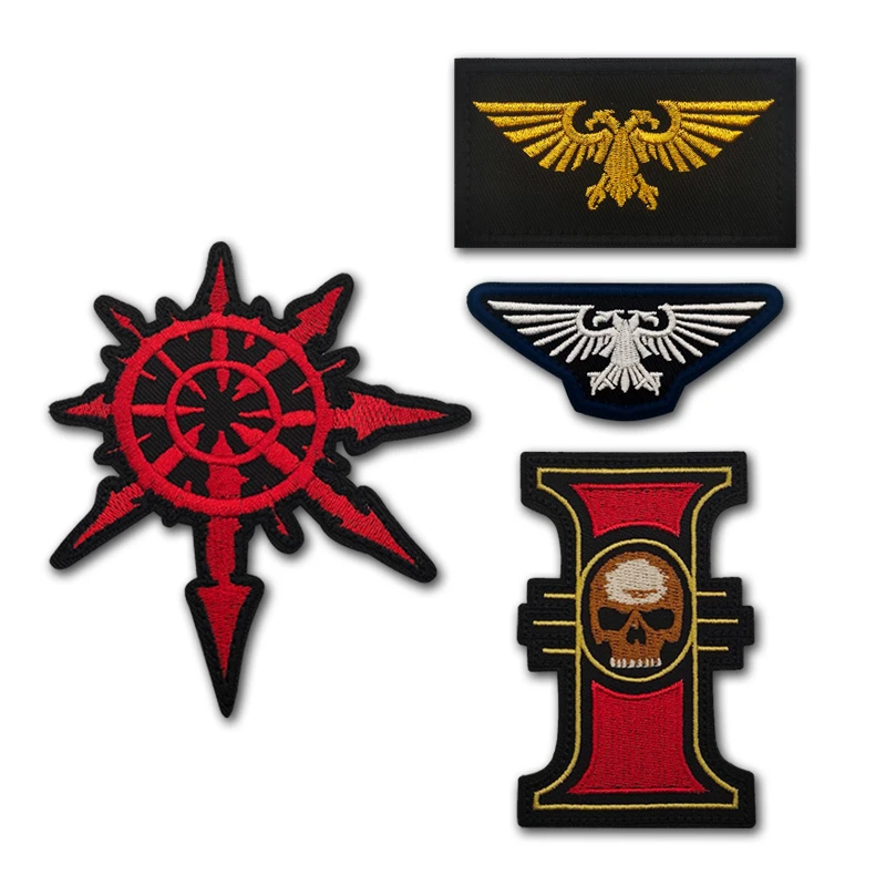 Warhammer 40k медаль золотая нить вышитая повязка на руку двухсторонняя эполета орла