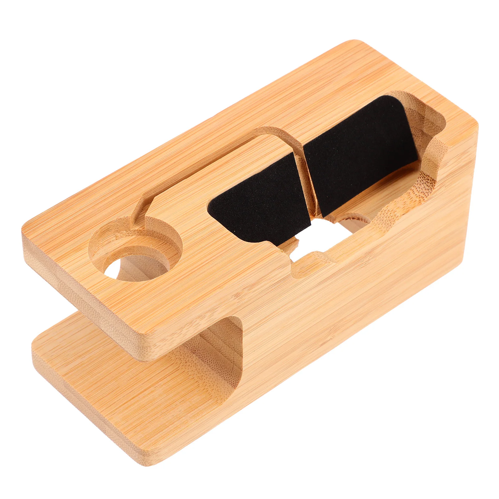 

Wooden Docking Station Mobile Phone Holder Desktop Accessories Home Watch Stand