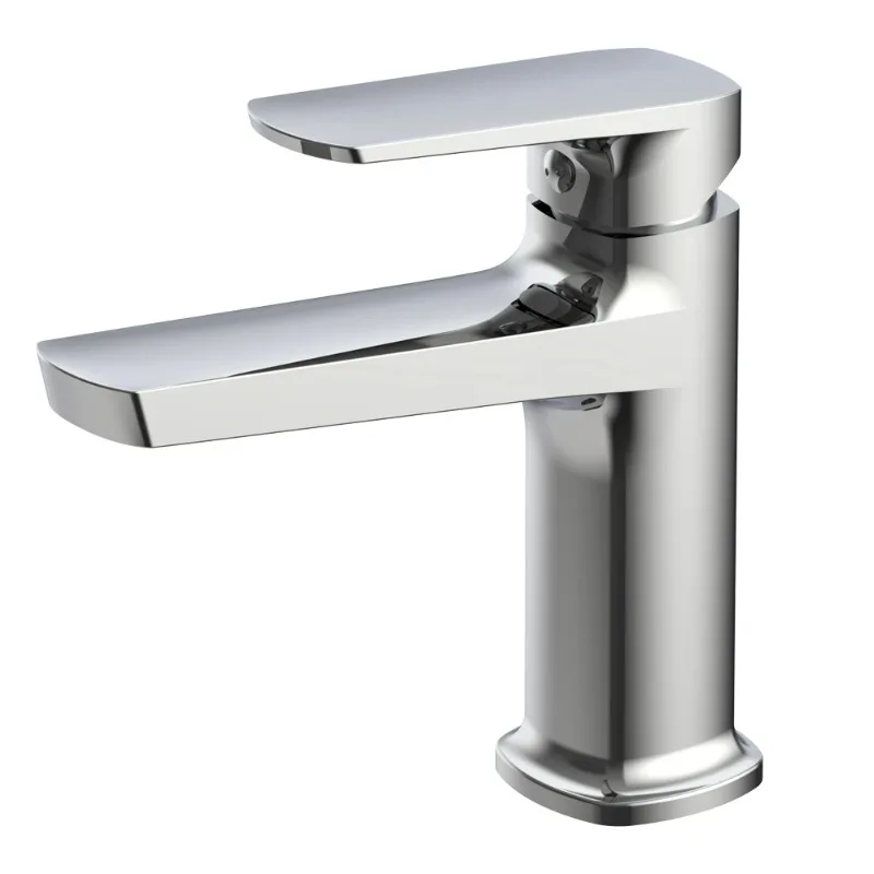 Фото Высокое качество латунного материала смеситель для раковины с одной ручкой бытовой смеситель для ванной комнаты №1