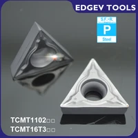 edgev 10pcs cermet inserts tcmt110204 tcmt110208 tcmt16t304 tcmt16t308 lathe internal turning tools carbide cutter fg mt ct3000