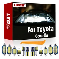 luckzhe canbus for toyota corolla 1988 2020 vehicle led interior dome map light license plate lamp kit auto lighting accessories