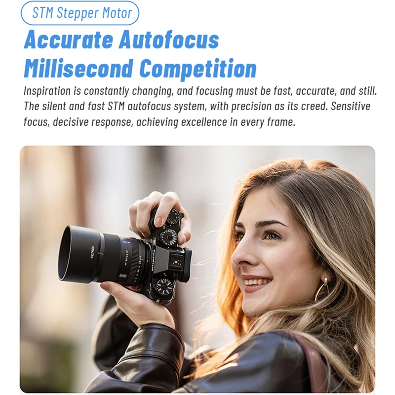 Фото Объектив Viltrox AF 90mm F2.2 EVO APS-C, телеобъектив для портретной съемки с автофокусом, для камер Sony E ZV-E10, Fujifilm X XS10, Nikon Z. №3