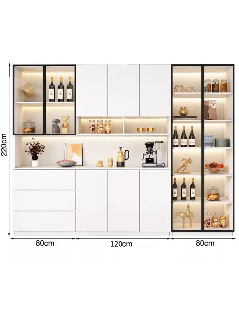 Эргономичный винный шкаф стеклянный кухонный шкафчик для хранения мебель бара