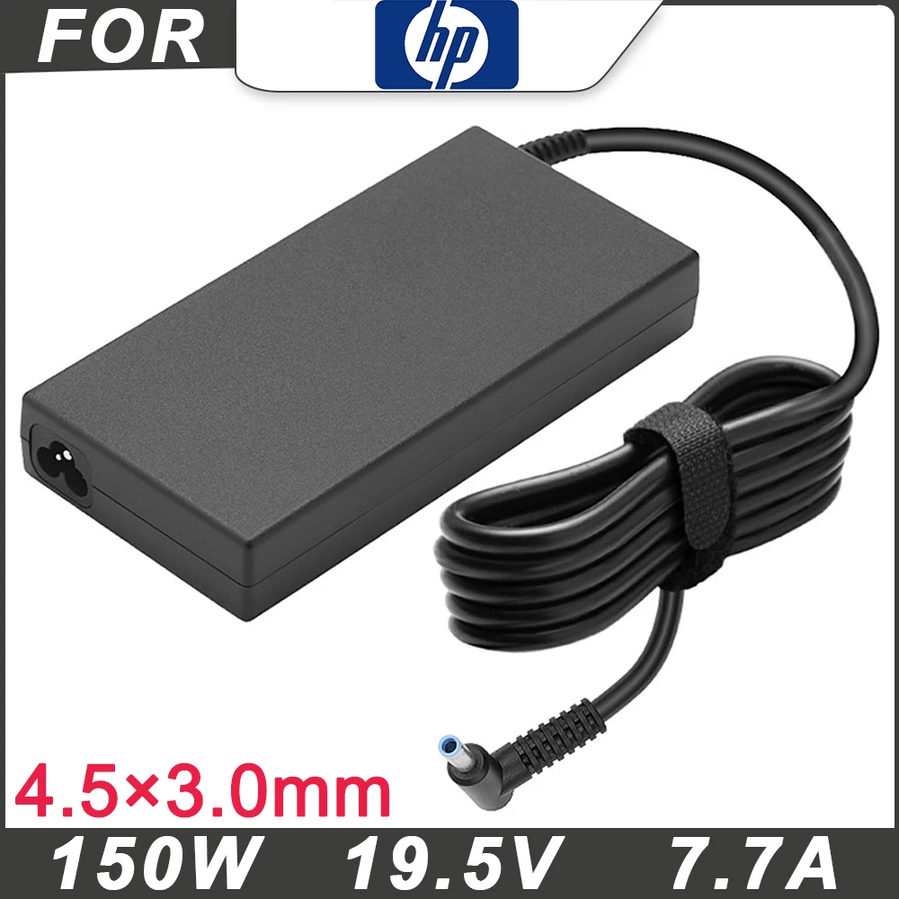 

150W 19.4V 7.7A 4.5*3.0 AC Charger Laptop Adapter for HP Pavilion Gaming 15-CX0020CA 17-AN001CA TPN-DA09 L32661-001 Power Supply