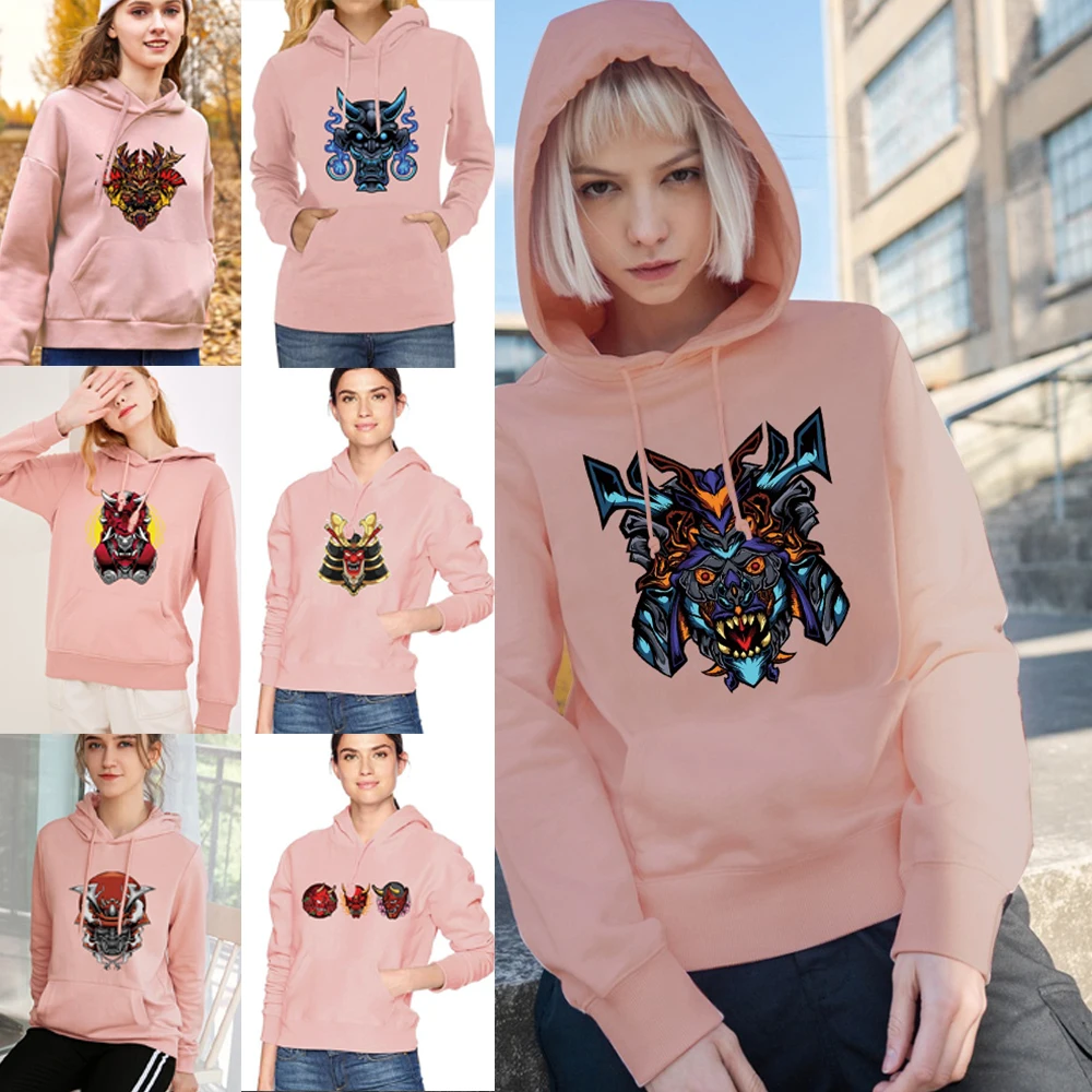 

Monster Print Sweatshirt Women Hoodies Fashion Ullover Long Sleeve Loose Hoodie Teenagers Spring Autumn Tops Trend Sweatshirts