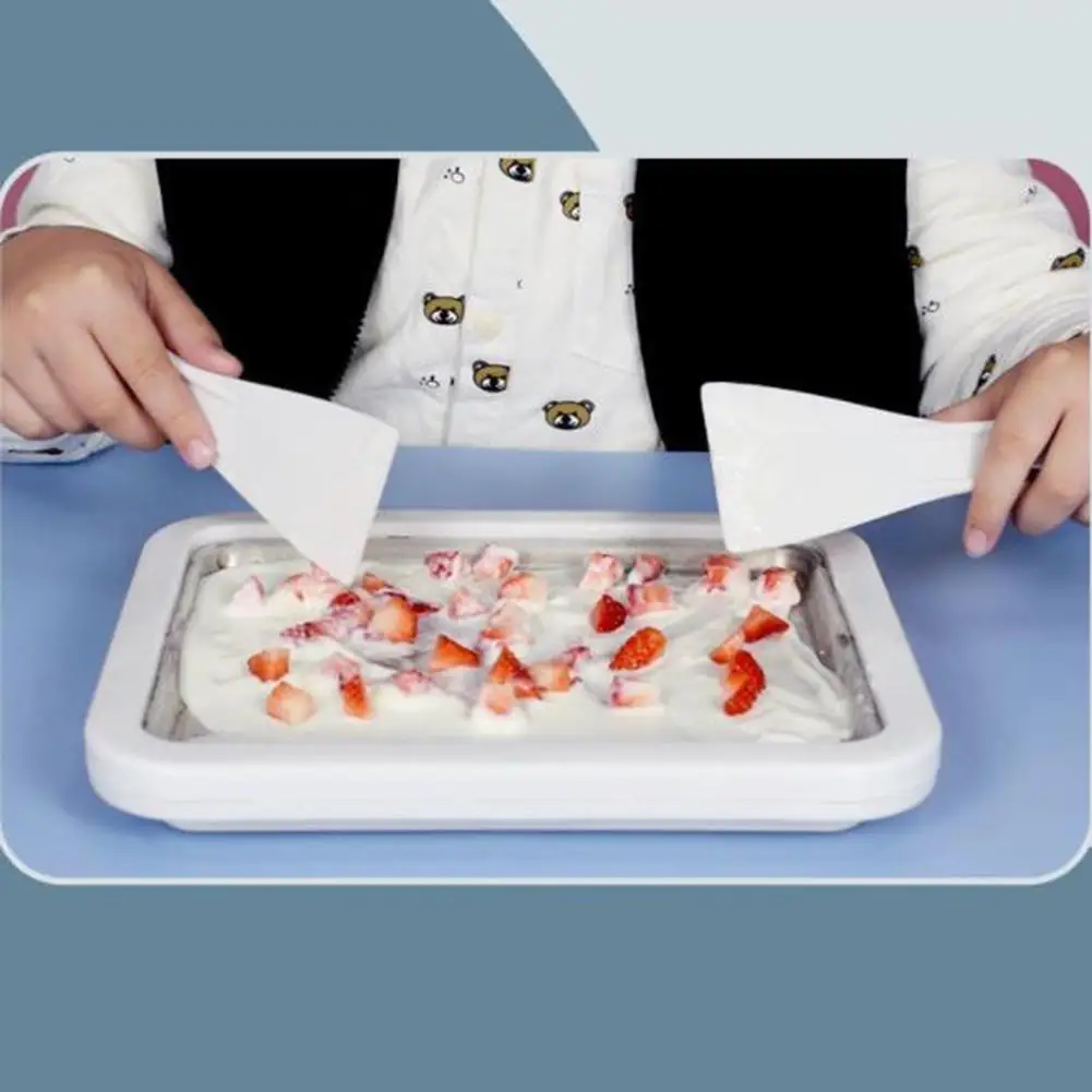 

【 NEW ARRIVALS 】Household Mini Ice Cream Maker Double-layer Hollow Design Food-grade Stainless Steel Yogurt Frozen Pan