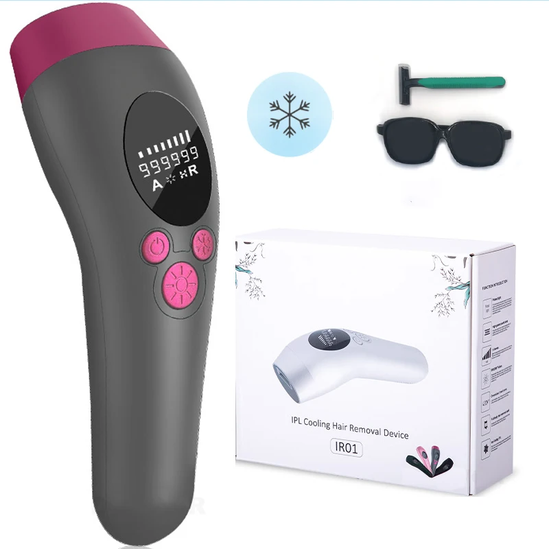 999999 Flashes IPL Hair Removal Ice CooL Laser Epilator Women's Swimsuit Ice Cream Machine Bikini Slime Skin Device