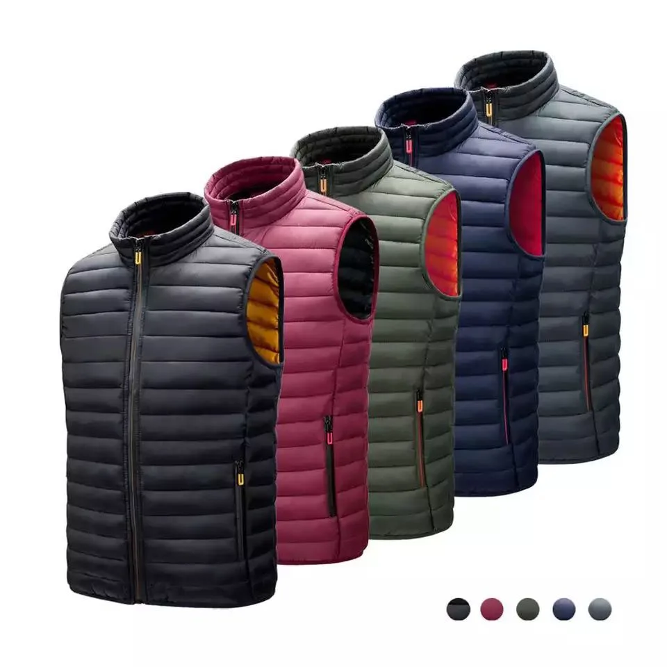 

Men‘s Vest Jackets Sleeveless Vest Autumn Mens Warm Vest Homme Winter Padded Cotton Waistcoat Chalecos Para Hombre