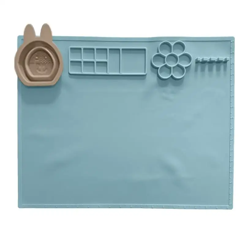 Силиконовый художественный коврик с чашкой 20x16, силиконовый художественный коврик, силиконовый коврик для рисования для малышей, занятий рисованием, ремесла своими руками, искусства