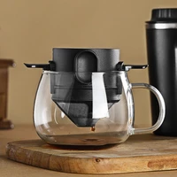 coffee filter double layer drip coffee dripper foldable tea infuser mesh paperless portable holder coffee accessories