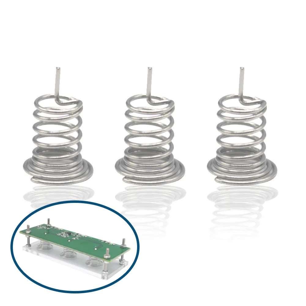 

Finewe 20 шт./лот ZX никелированный провод на заказ электронная сенсорная пружина с центральным штифтом для печатной платы