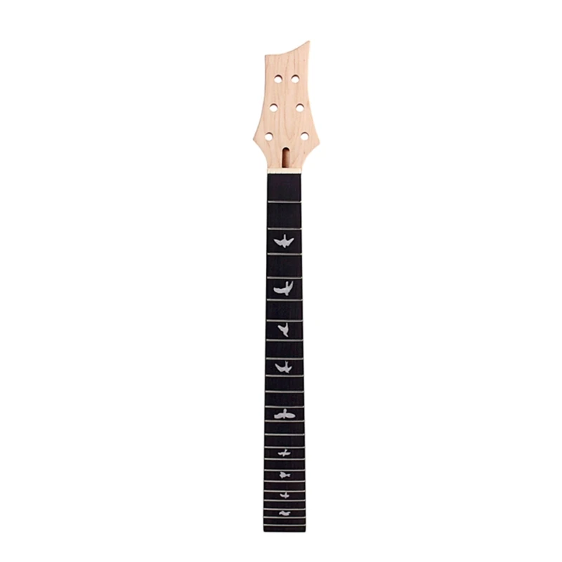 

Wooden Guitar Neck Replacement Accessory Durable Fretboard with Swallow Pattern