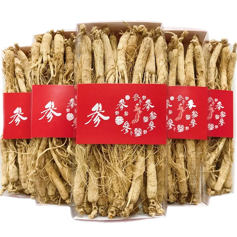 

500g Sun-dried Changbai mountain ginseng Root 6 years fresh dried wild ginseng