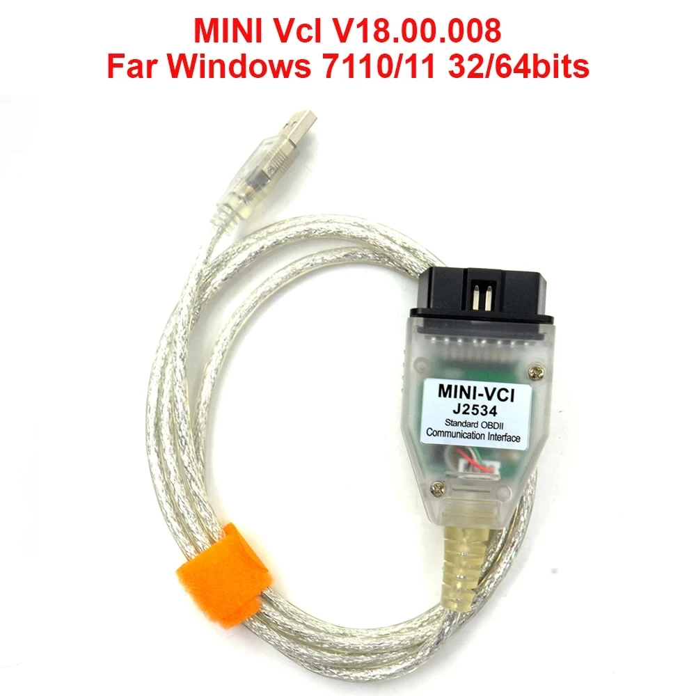 Новый мини VCI V18.00.008 J2534 V17 интерфейс для Toyota TIS Techstream obd MINI vci диагностический кабель