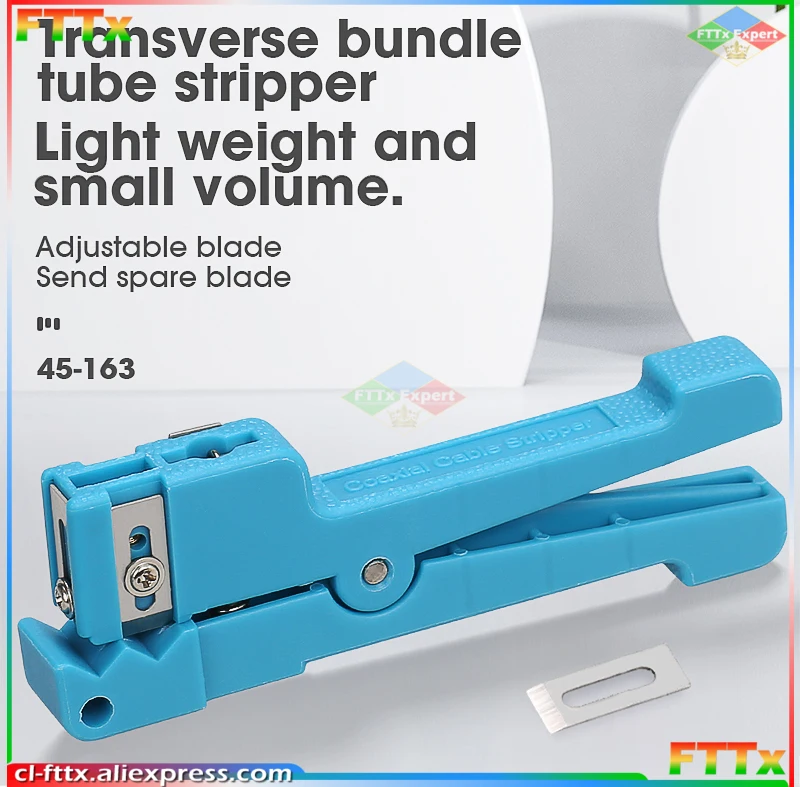 

Special 45-163 Wire Stripper Pliers Cutting Tools Multifunctional Fiber Optic Practical Coaxial Cable Loose Tube Manual Slitter