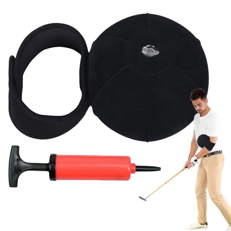 Тренировочный мяч для гольфа надувной с насосом и ремешком тренировочное