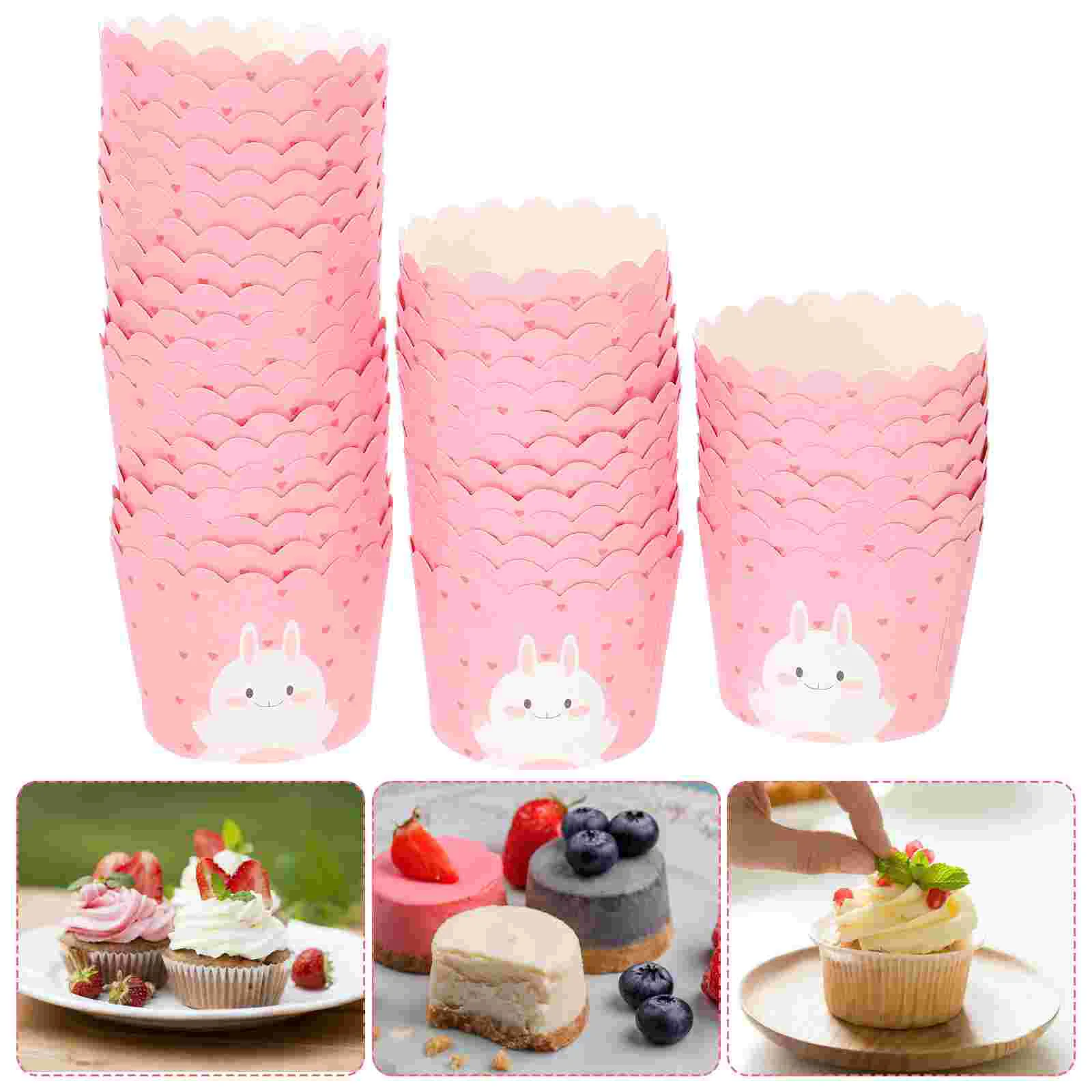 

100 Pcs Cake Cups Wedding Decoration Cupcake Papers Liner Decorations for Ceremony Liners Baking