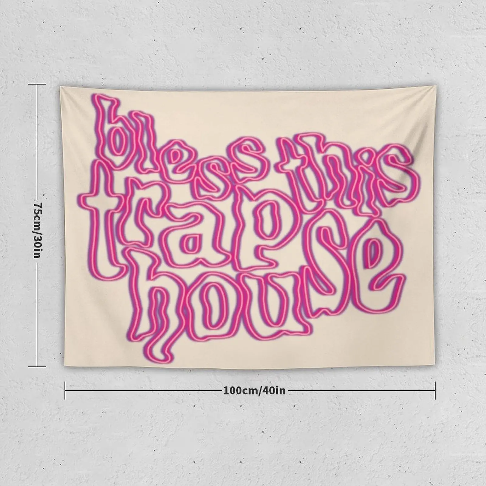 Украшение для дома с надписью bless this trap