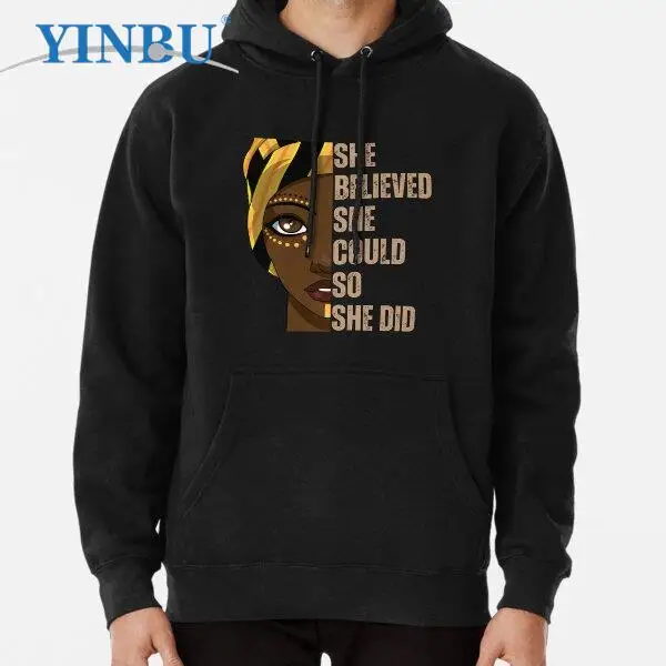

Black Pride Melanin Queen - She Believed She Could So She Did - Black history month pullover hoodie 2023 new in sweatshirts