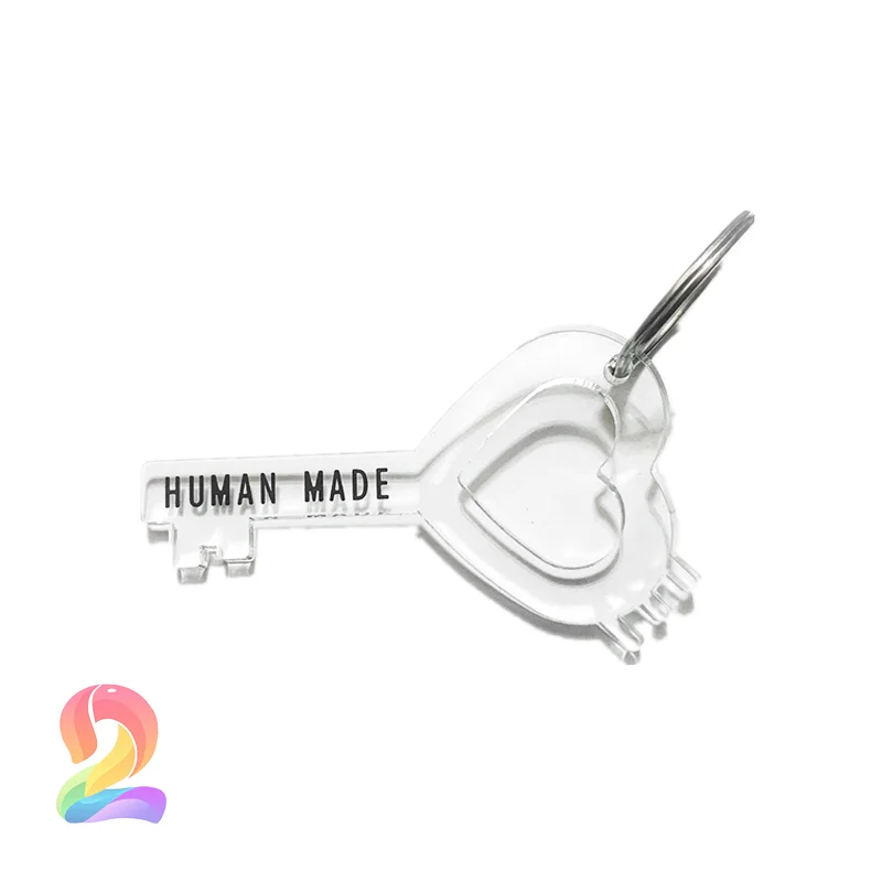 

HUMAN MADE Transparent Heart Keychain Men Women T Shirts