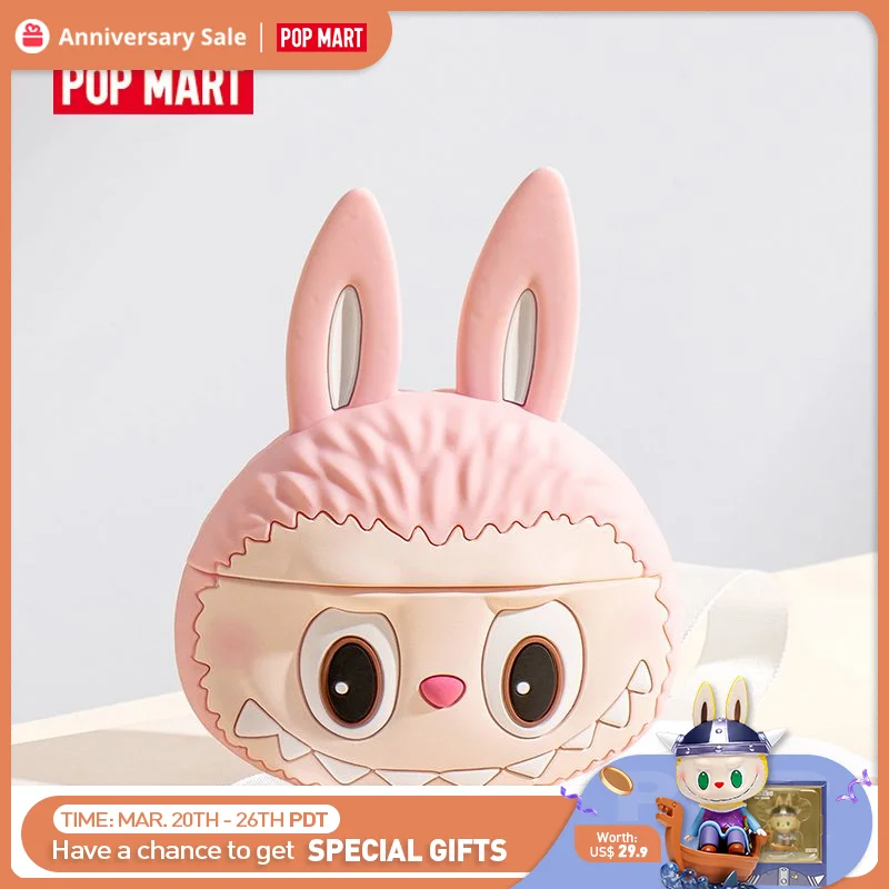 

POP MART LABUBU чехол для наушников розовый для iPhone AirPods Pro красивый милый чехол Бесплатная доставка