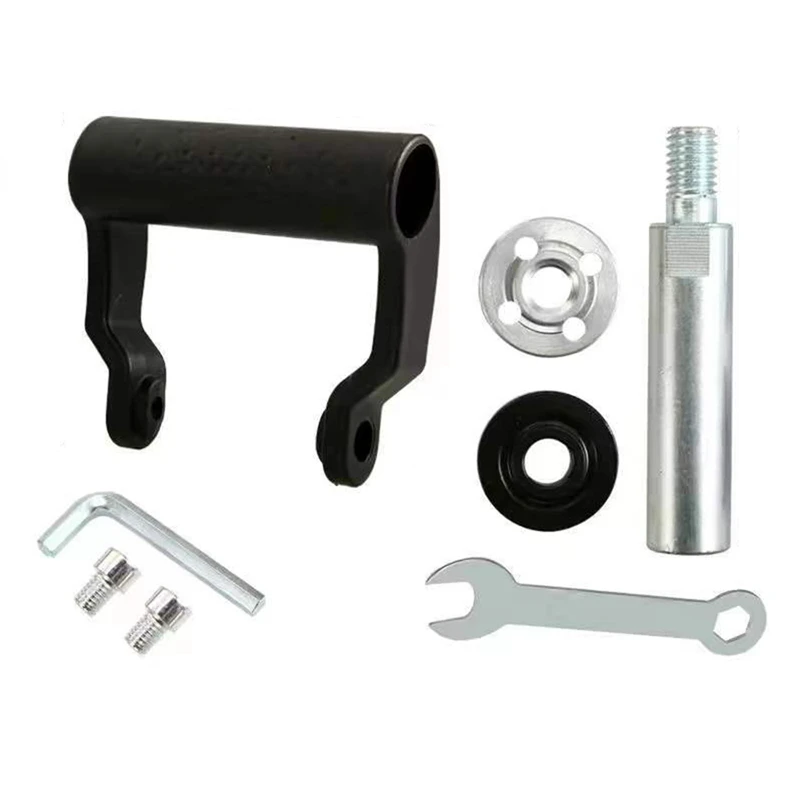 

M-10 Arbor Connector Adapter Auxiliary Handle Non-Slip Shock-Absorbing 8mm Handle Kit for 100 Type Angle Grinder