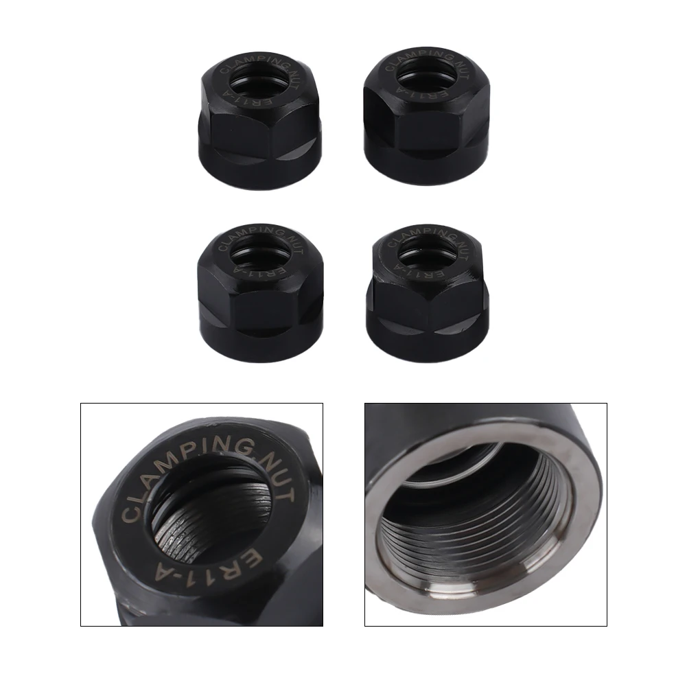 

ER11A Clamping Nut Precision For ER Collet Milling Chuck A Nut Set For ER11A Clamping Nuts (4 Pack) High Quality