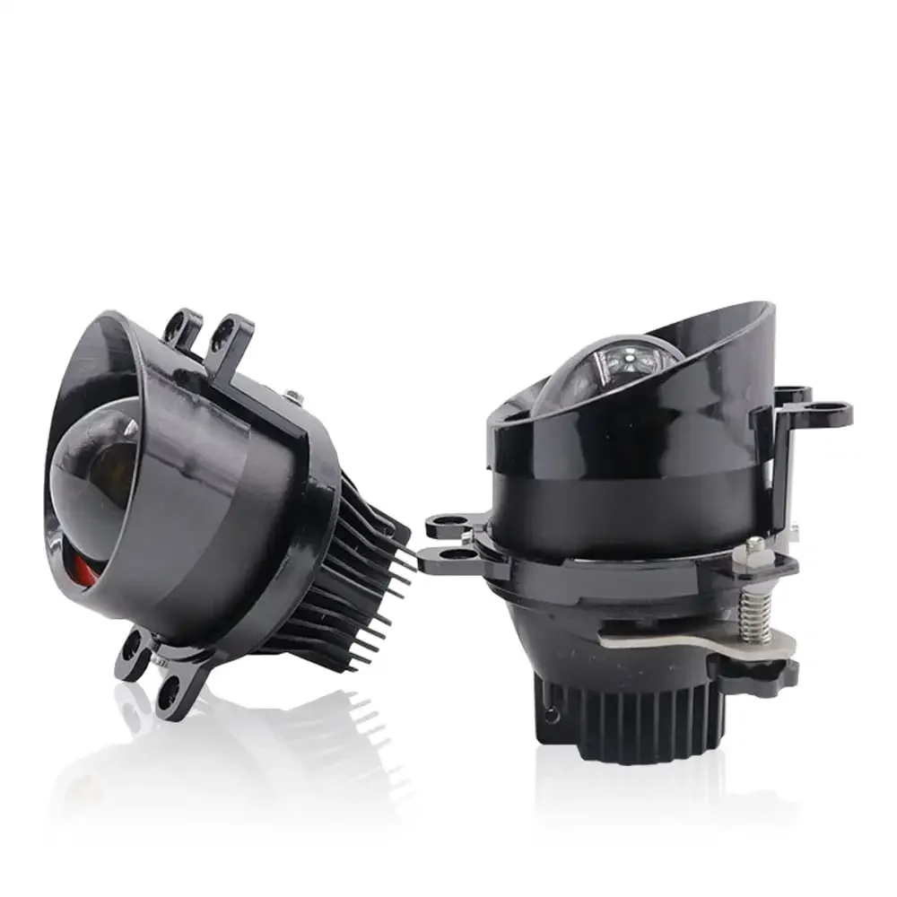 

1 Set Bi LED Projector Lens Spot Light Camry Yaris Corolla CHR RAV4 Corolla Reiz Prado LED Dual Light Fog Lamp Lens for Toyota