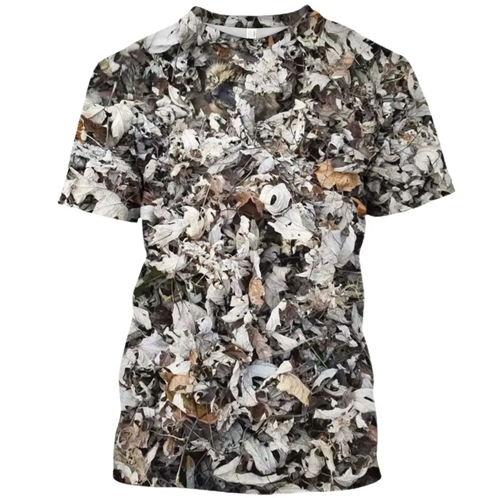 

Summer Camouflage Men's T-shirt Personality Casual Oversized Round Neck Tee New Selling Fun Leisure 3d Printed Short Sleeve Tops