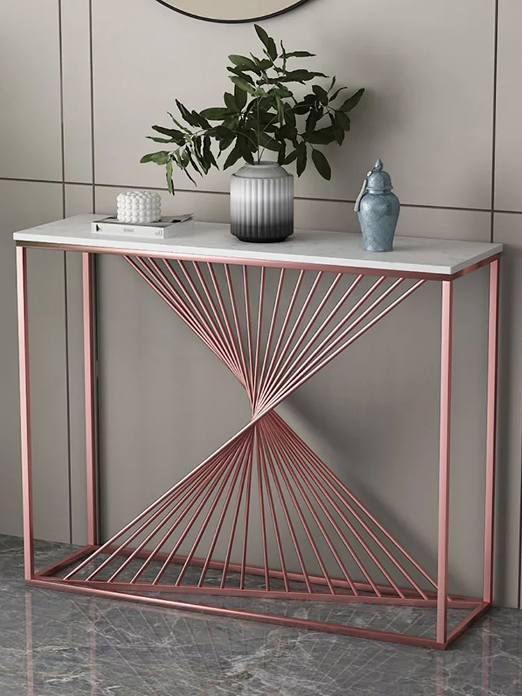 Современный минималистичный мраморный коридор гостиная украшение стеллаж для