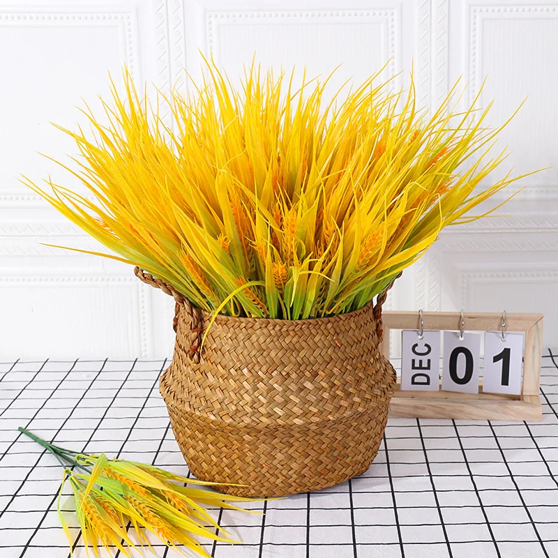 7 вилок водная трава искусственные листья пшеничные уши искусственный цветочный